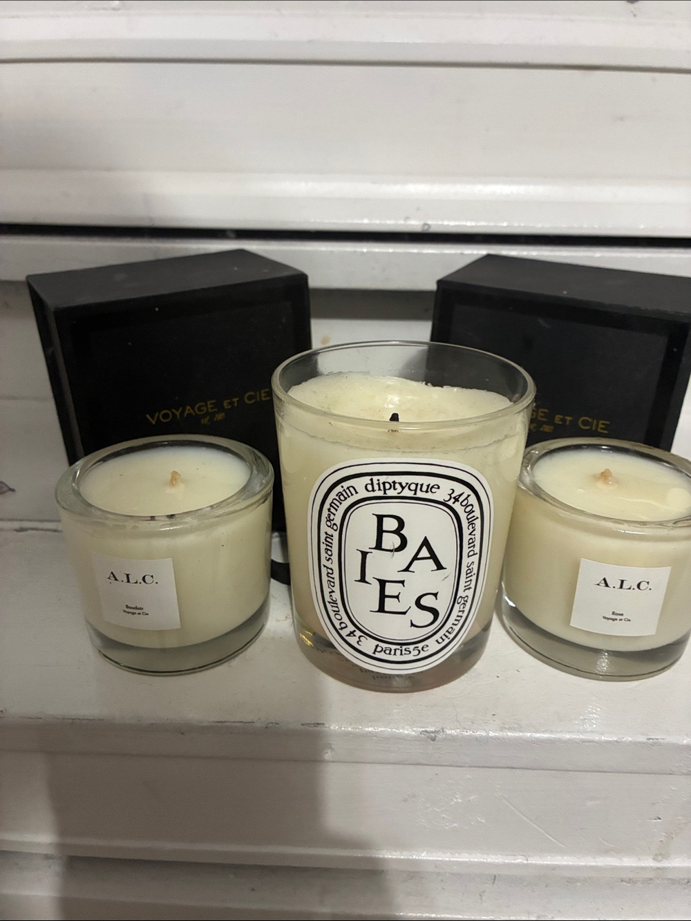 diptyque Candle bundle Voyage et Cie A.L.C.